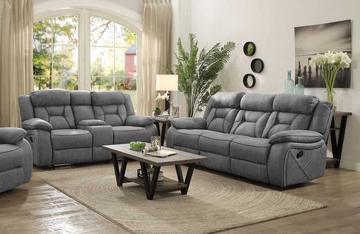 Higgins Upholstered Tufted Living Room Set  Las Vegas Furniture Stores