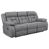 Higgins Pillow Top Arm Upholstered Motion Sofa Grey Higgins Pillow Top Arm Upholstered Motion Sofa Grey Half Price Furniture