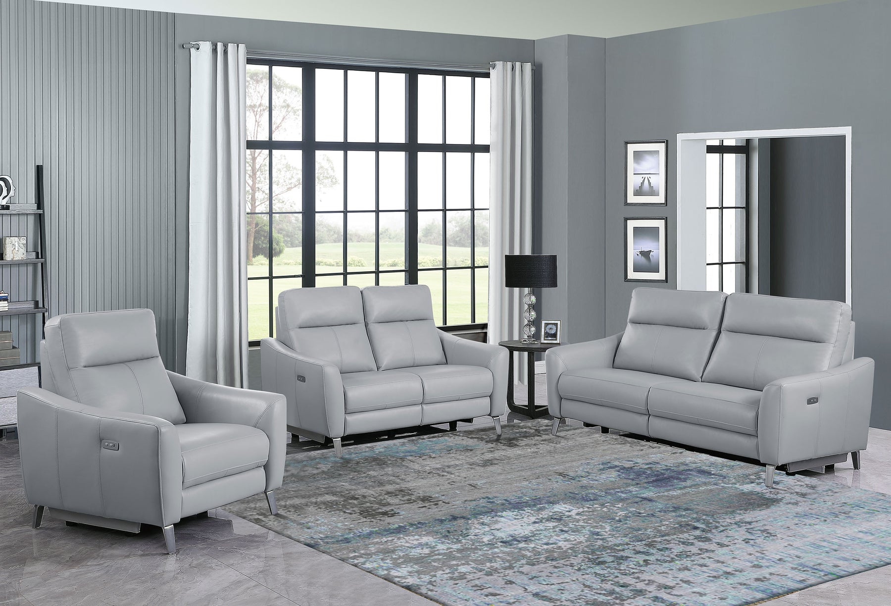 Derek Upholstered Power Living Room Set - Las Vegas Furniture Stores