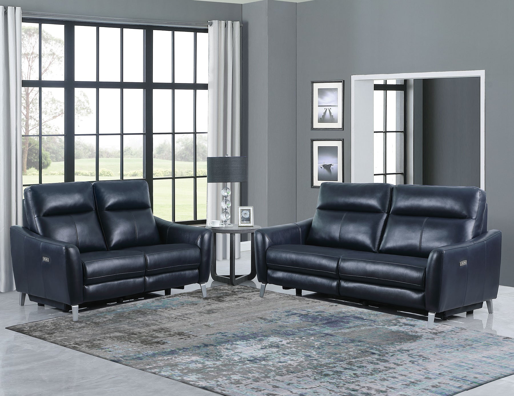 Derek Upholstered Power Living Room Set - Half Price Furniture