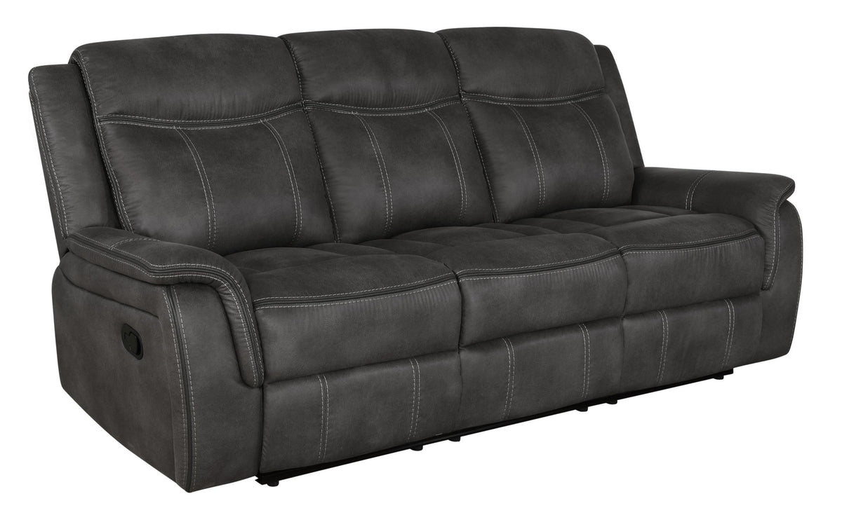 Lawrence Upholstered Tufted Back Motion Sofa  Half Price Furniture