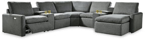 Hartsdale Power Reclining Sectional with Chaise - Half Price Furniture