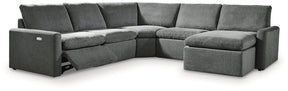 Hartsdale Power Reclining Sectional with Chaise Half Price Furniture