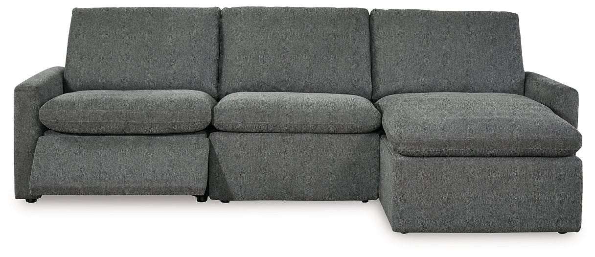 Hartsdale 3-Piece Right Arm Facing Reclining Sofa Chaise - Half Price Furniture
