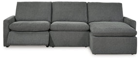 Hartsdale 3-Piece Right Arm Facing Reclining Sofa Chaise Half Price Furniture