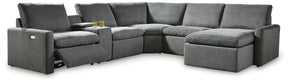Hartsdale Power Reclining Sectional with Chaise - Half Price Furniture