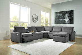Hartsdale Power Reclining Sectional with Chaise - Half Price Furniture