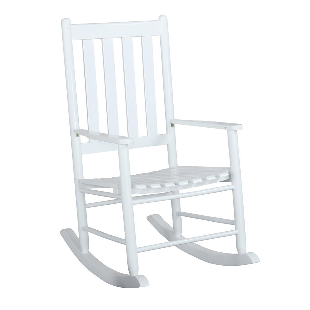 Annie Slat Back Wooden Rocking Chair White  Half Price Furniture