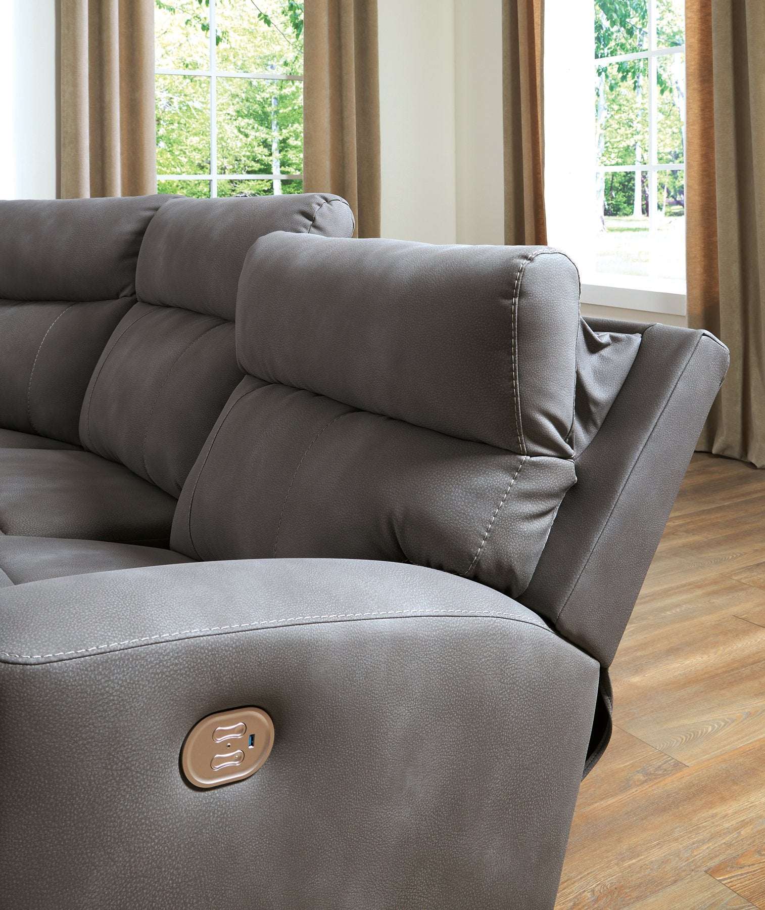 Next-Gen DuraPella Power Reclining Sectional Loveseat - Half Price Furniture
