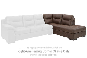 Maderla 2-Piece Sectional with Chaise - Half Price Furniture