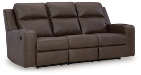 Lavenhorne Reclining Sofa with Drop Down Table - Half Price Furniture