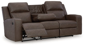 Lavenhorne Reclining Sofa with Drop Down Table - Half Price Furniture