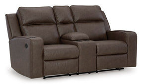 Lavenhorne Reclining Loveseat with Console - Half Price Furniture