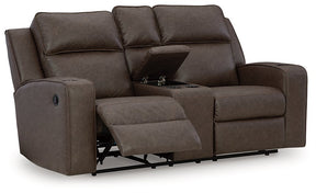 Lavenhorne Reclining Loveseat with Console - Half Price Furniture