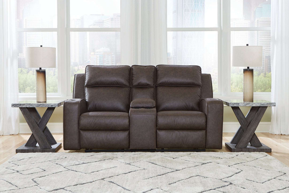 Lavenhorne Reclining Loveseat with Console - Half Price Furniture