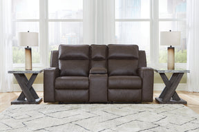 Lavenhorne Reclining Loveseat with Console - Half Price Furniture