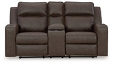 Lavenhorne Reclining Loveseat with Console  Half Price Furniture