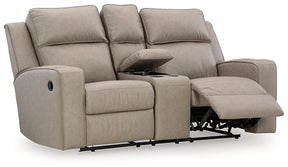 Lavenhorne Reclining Loveseat with Console - Half Price Furniture