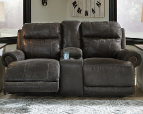 Grearview Power Reclining Loveseat with Console Half Price Furniture