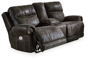 Grearview Power Reclining Loveseat with Console Half Price Furniture