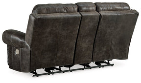 Grearview Power Reclining Loveseat with Console Half Price Furniture