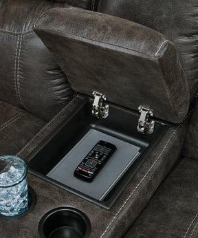 Grearview Power Reclining Loveseat with Console Half Price Furniture