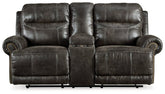 Grearview Power Reclining Loveseat with Console Half Price Furniture