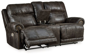 Grearview Power Reclining Loveseat with Console Half Price Furniture