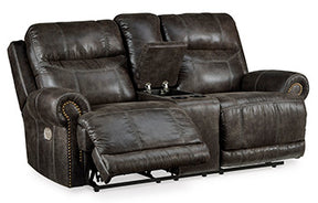 Grearview Power Reclining Loveseat with Console Half Price Furniture