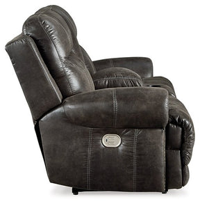 Grearview Power Reclining Loveseat with Console Half Price Furniture