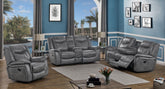 Conrad 3-piece Living Room Set Grey Half Price Furniture