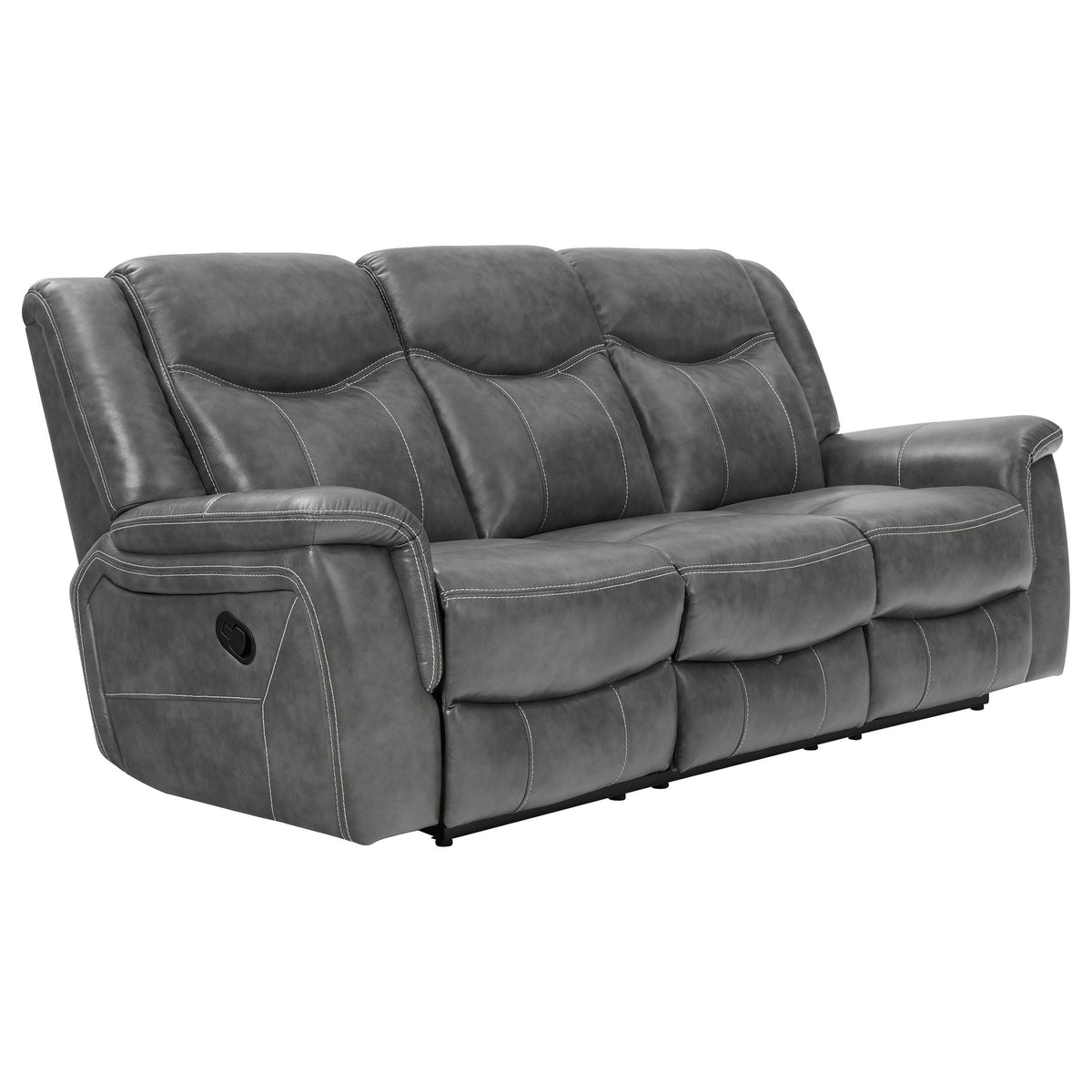 Conrad Upholstered Motion Sofa Cool Grey  Half Price Furniture