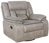 Greer Upholstered Tufted Back Glider Recliner - Half Price Furniture