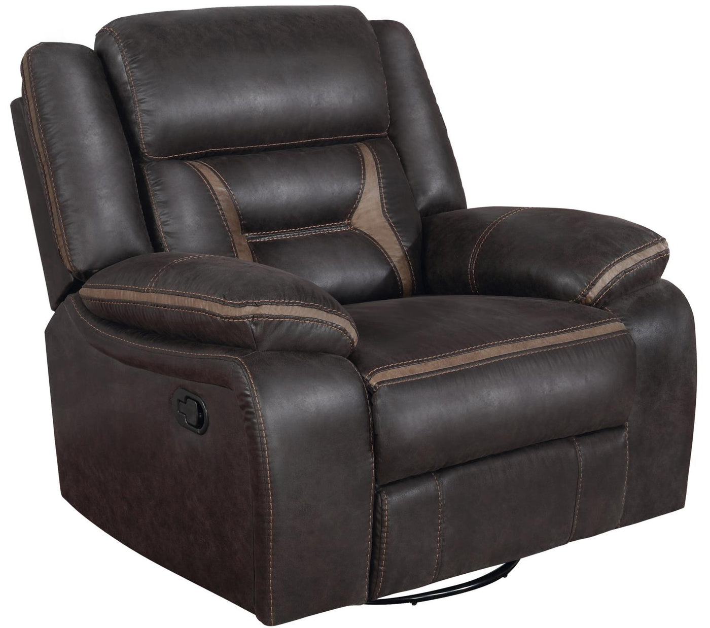 Greer Upholstered Tufted Back Glider Recliner Half Price Furniture