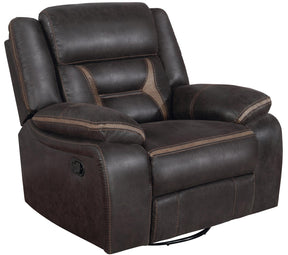 Greer Upholstered Tufted Back Glider Recliner Half Price Furniture