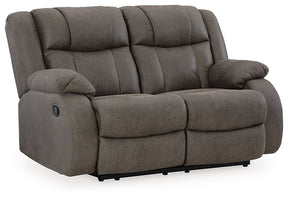 First Base Reclining Loveseat - Loveseat - Half Price Furniture