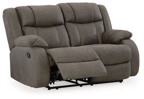 First Base Reclining Loveseat - Loveseat - Half Price Furniture