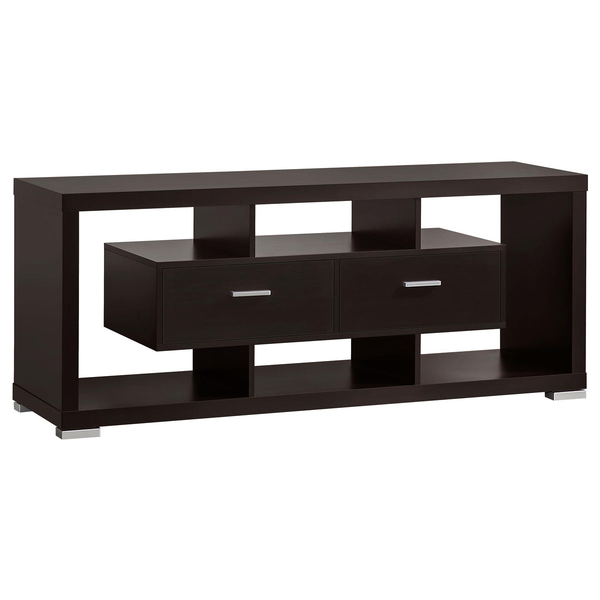 Darien 2-drawer Rectangular TV Console Cappuccino Darien 2-drawer Rectangular TV Console Cappuccino Half Price Furniture