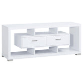 Darien 2-drawer Rectangular TV Console White Half Price Furniture