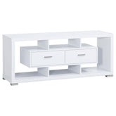 Darien 2-drawer Rectangular TV Console White Darien 2-drawer Rectangular TV Console White Half Price Furniture