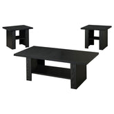 Rodez 3-piece Occasional Table Set Black Oak Half Price Furniture