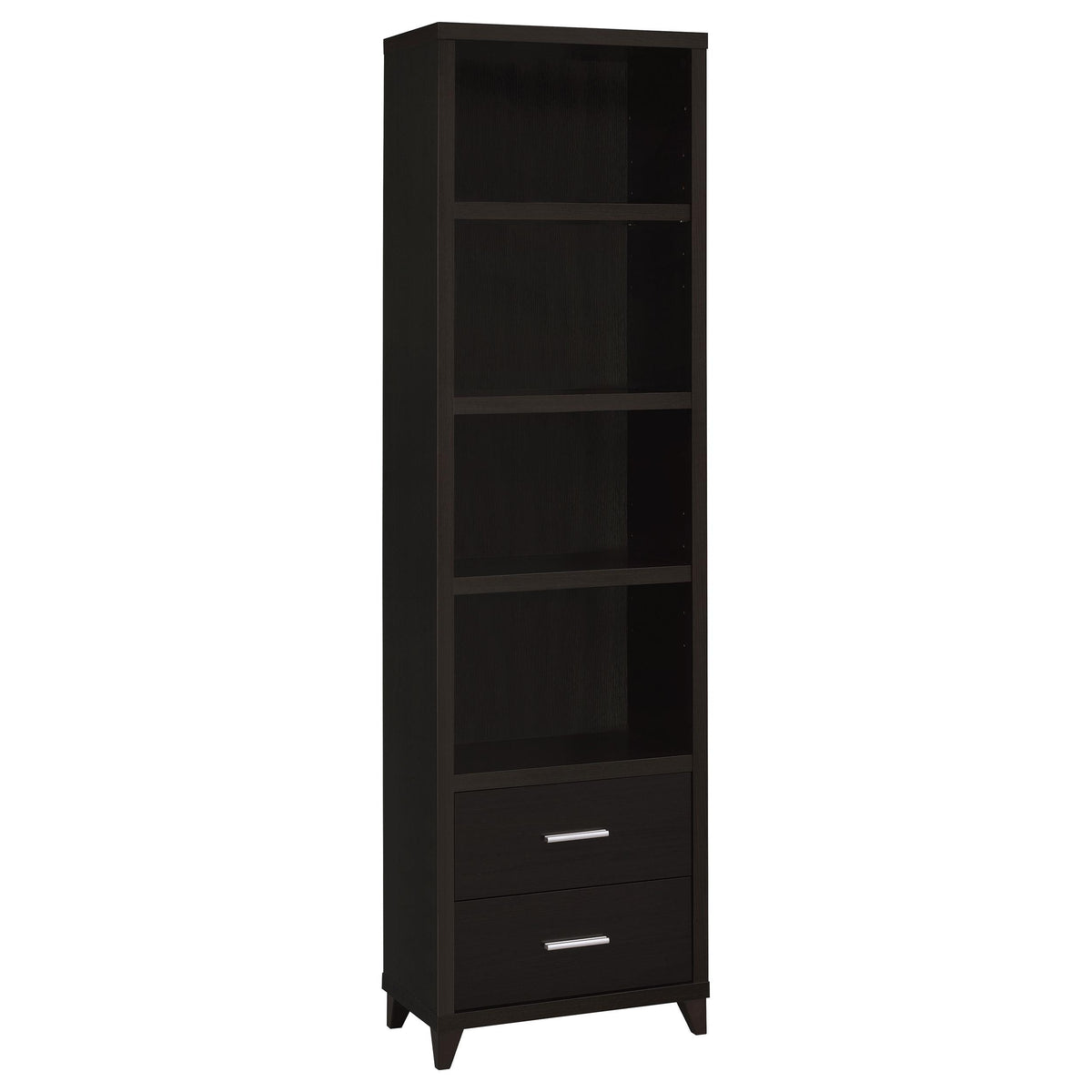 Lewes 2-drawer Media Tower Cappuccino  Half Price Furniture