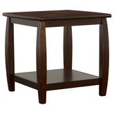 Dixon Square End Table with Bottom Shelf Espresso Half Price Furniture