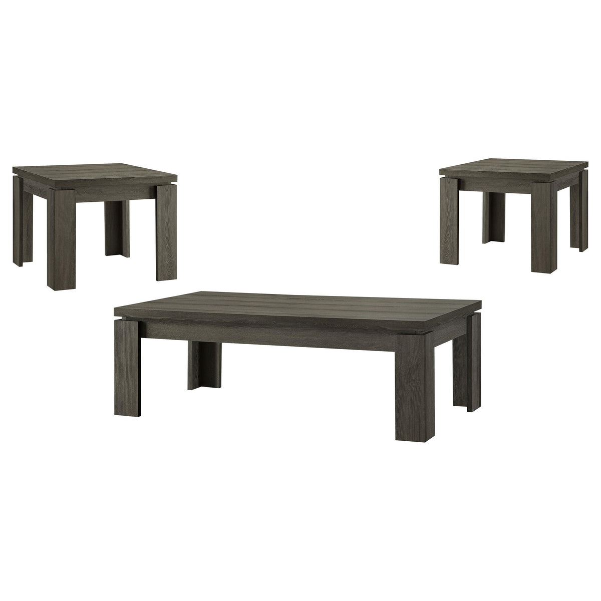 Cain 3-piece Occasional Table Set Weathered Grey Cain 3-piece Occasional Table Set Weathered Grey Half Price Furniture