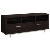 Casey 2-drawer Rectangular TV Console Cappuccino Half Price Furniture