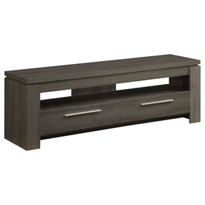 Elkton 2-drawer TV Console Weathered Grey Half Price Furniture