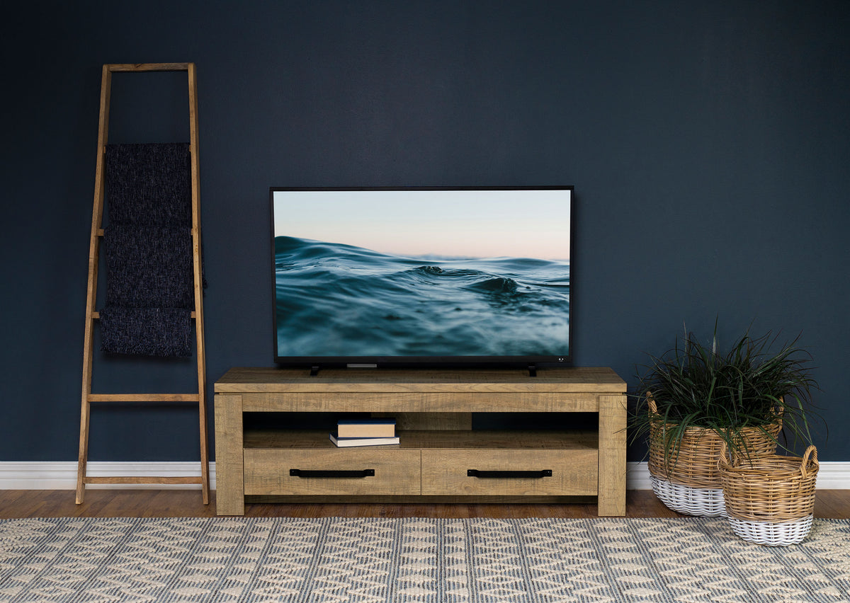 Elkton 2-drawer Engineered Wood 59" TV Stand Mango  Half Price Furniture