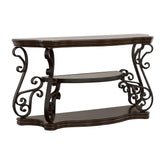 Laney Sofa Table Deep Merlot and Clear Laney Sofa Table Deep Merlot and Clear Half Price Furniture