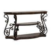 Laney Sofa Table Deep Merlot and Clear Half Price Furniture