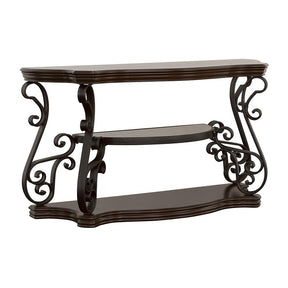 Laney Sofa Table Deep Merlot and Clear Half Price Furniture